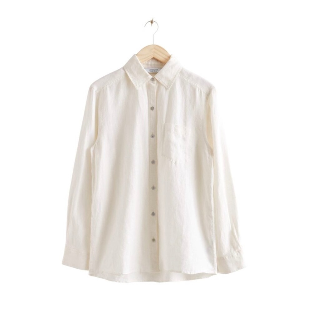 & Other Stories Cream Button-Down Shirt